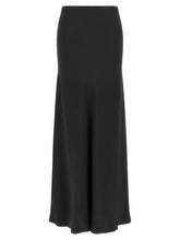 Fabiana Filippi Shiny Satin Enver Skirt Black