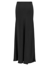 Fabiana Filippi Shiny Satin Enver Skirt Black