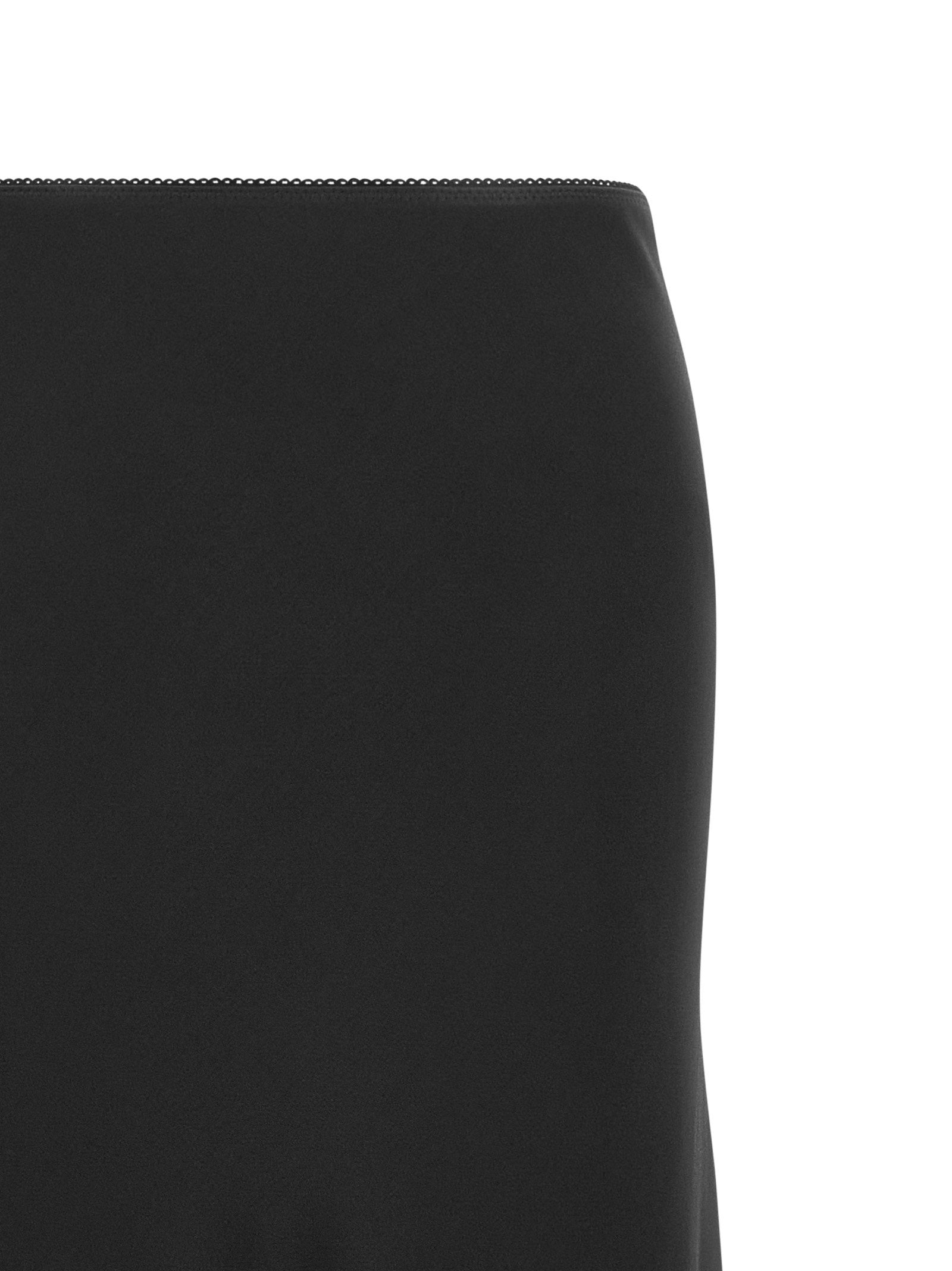 Fabiana Filippi Shiny Satin Enver Skirt Black