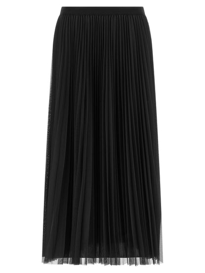 Fabiana Filippi Tulle Pleated Skirt Blue