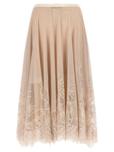 Fabiana Filippi Jacquard Lace Skirt Pink