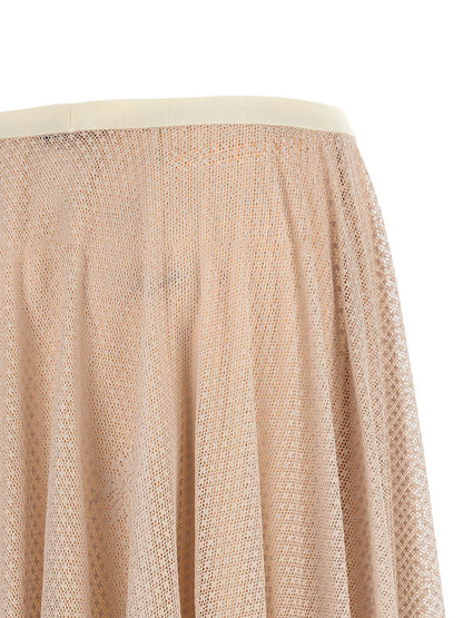 Fabiana Filippi Jacquard Lace Skirt Pink