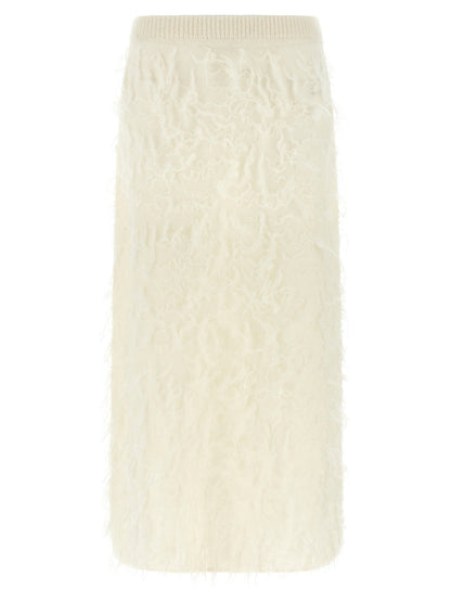 Fabiana Filippi Gauze Skirt White