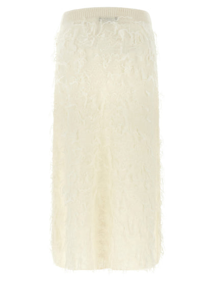 Fabiana Filippi Gauze Skirt White