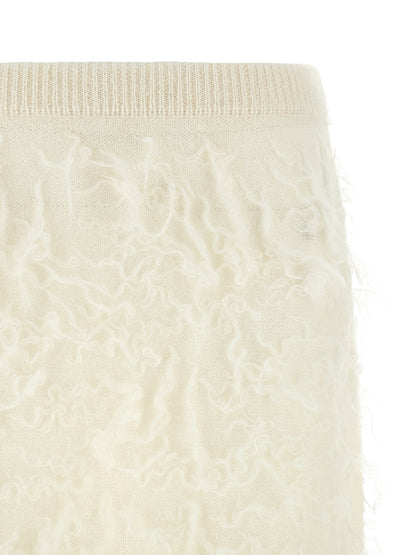 Fabiana Filippi Gauze Skirt White