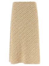 Fabiana Filippi Denim-effect Tweed Skirt Gold