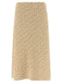Fabiana Filippi Denim-effect Tweed Skirt Gold