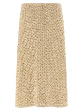Fabiana Filippi Denim-effect Tweed Skirt Gold