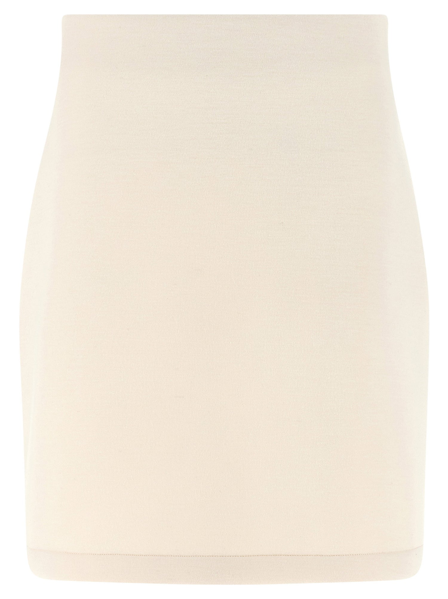 Fabiana Filippi Cashmere Scuba Skirt Beige