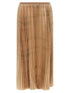 Fabiana Filippi Pleated Skirt Beige