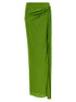 Elisabetta Franchi Shiny Viscose Skirt Green