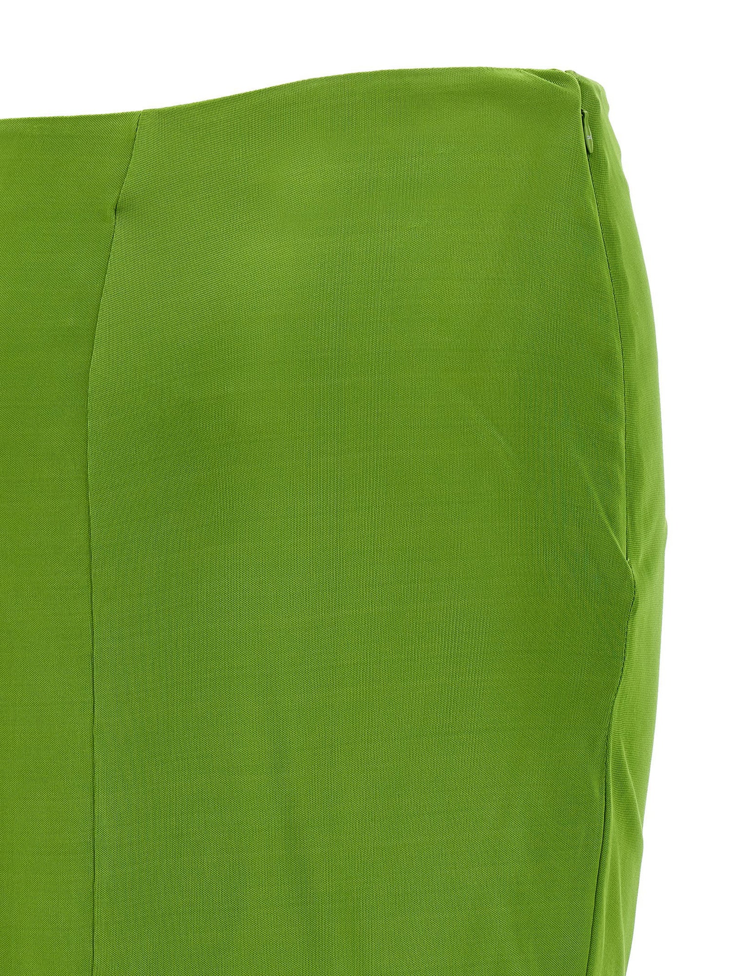 Elisabetta Franchi Shiny Viscose Skirt Green