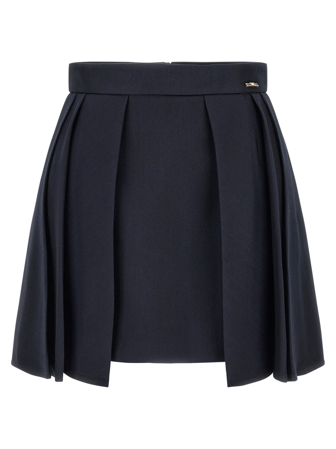 Elisabetta Franchi Fresh Wool Skirt Blue