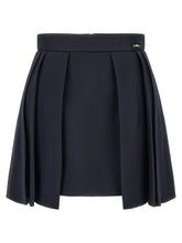 Elisabetta Franchi Fresh Wool Skirt Blue
