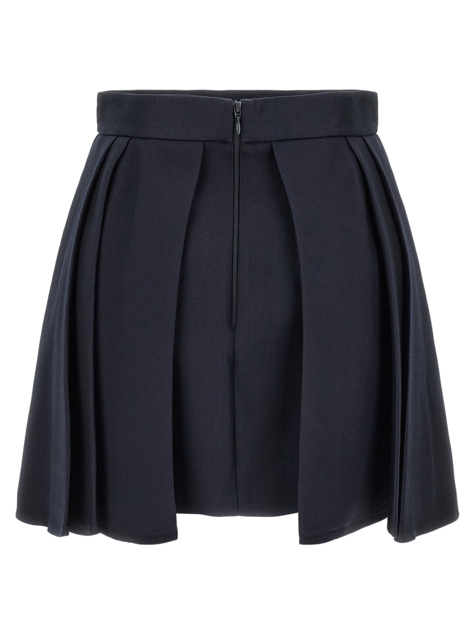 Elisabetta Franchi Fresh Wool Skirt Blue