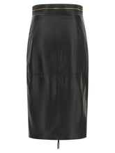 Elisabetta Franchi Leather Skirt Black