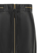 Elisabetta Franchi Leather Skirt Black