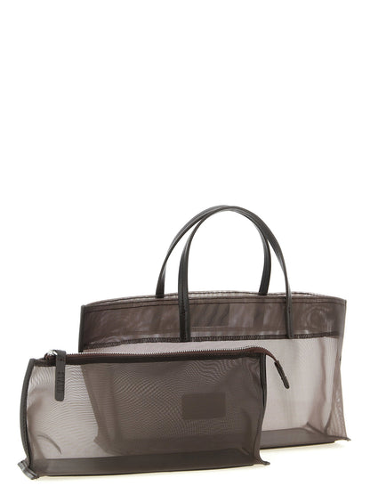 Staud Christos Mini Shopping Bag Brown
