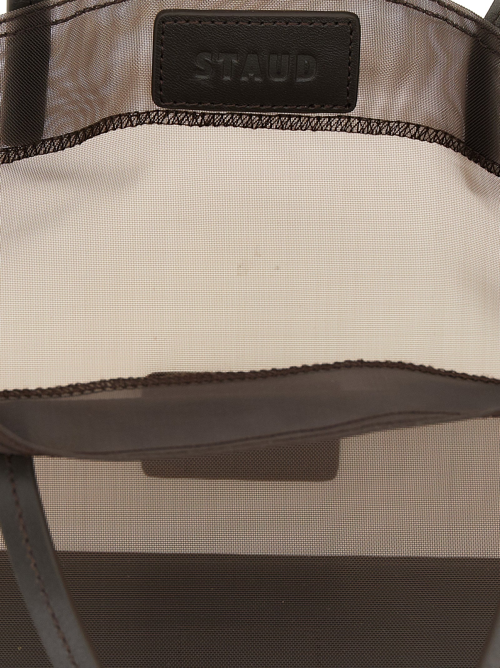 Staud Christos Mini Shopping Bag Brown