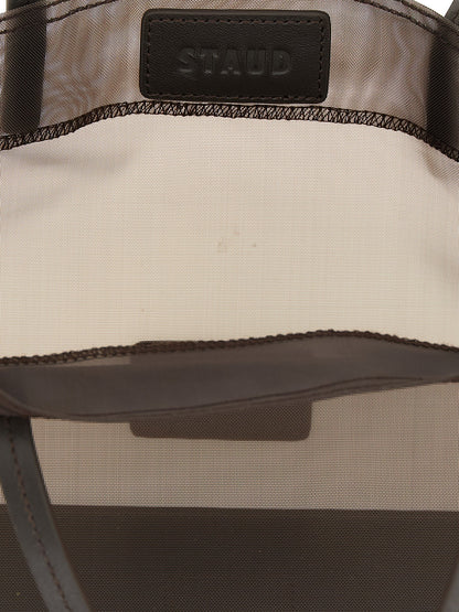 Staud Christos Mini Shopping Bag Brown