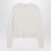 Max Mara Ivory Stretch Cashmere-Knit Sweater White