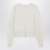 Max Mara Ivory Stretch Cashmere-Knit Sweater White