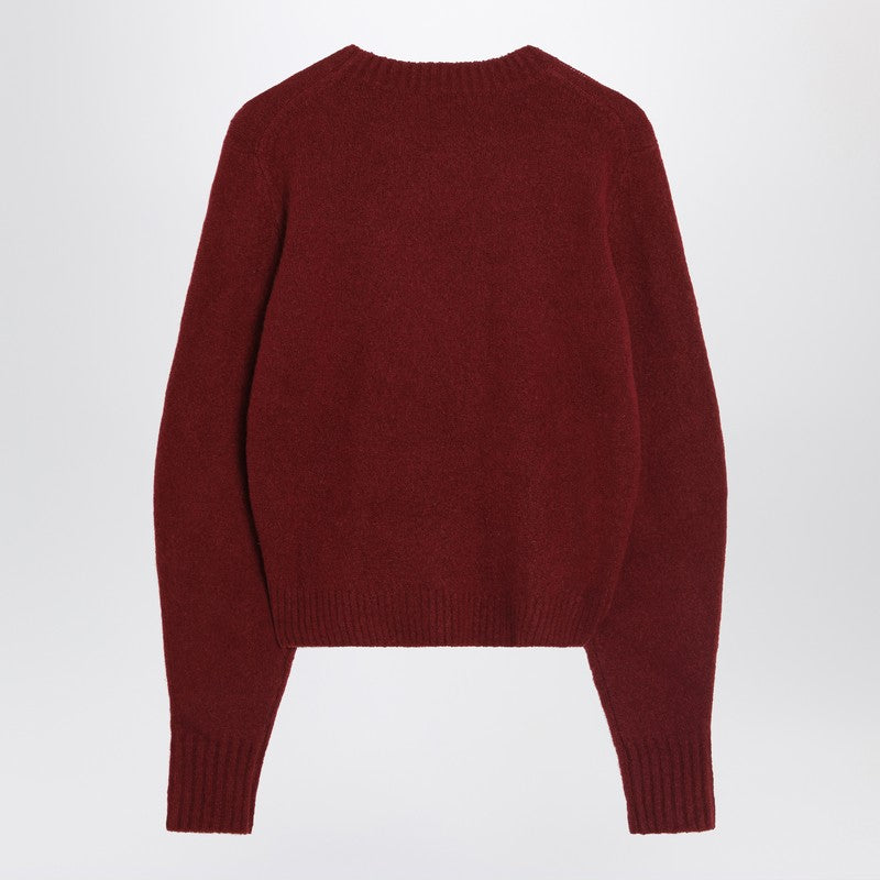 Max Mara Raspberry Stretch Cashmere Sweater Brown