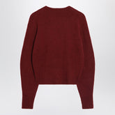 Max Mara Raspberry Stretch Cashmere Sweater Brown