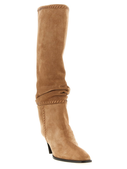 Jimmy Choo Hart Boots Beige