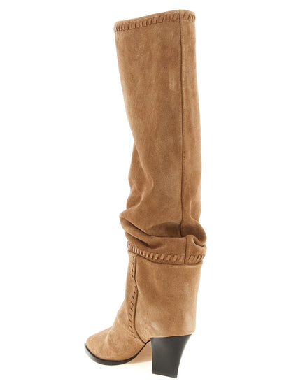 Jimmy Choo Hart Boots Beige