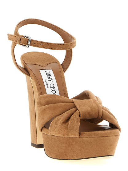 Jimmy Choo Heloise Sandals Brown
