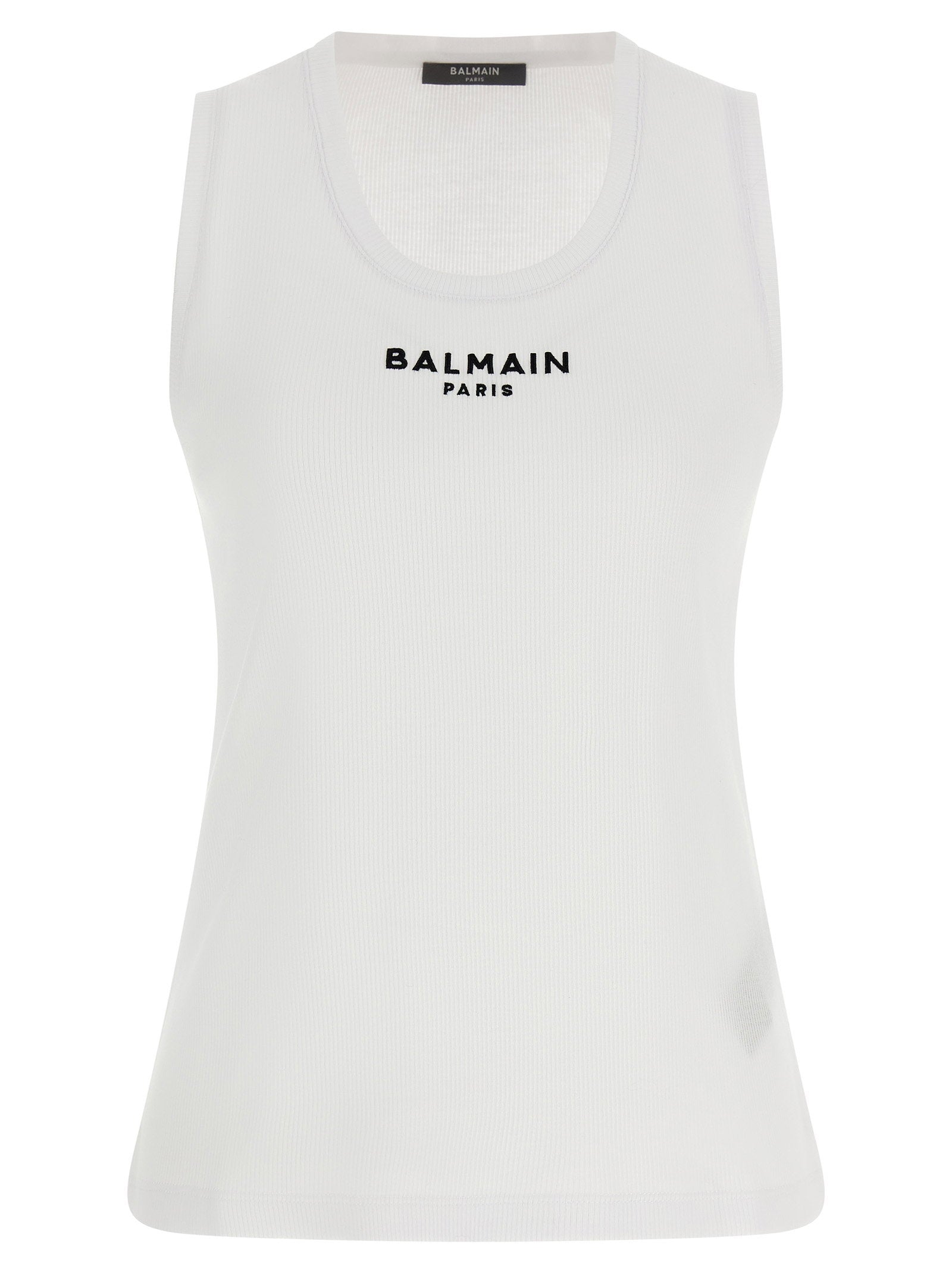 Balmain Paris Tank Top White