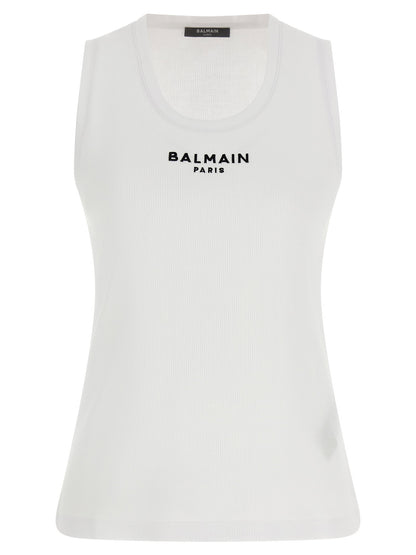 Balmain Paris Tank Top White