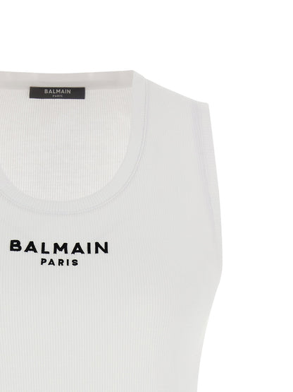 Balmain Paris Tank Top White