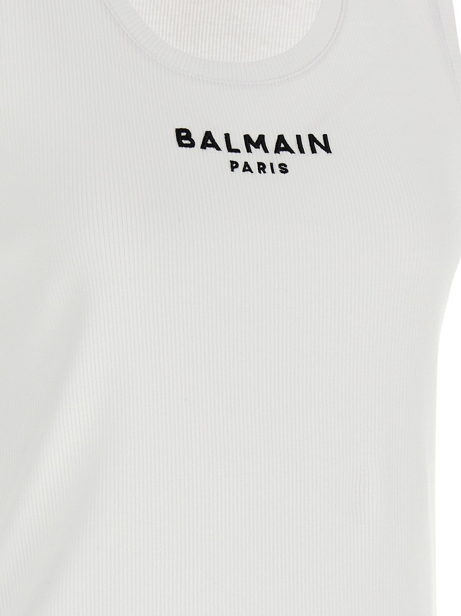 Balmain Paris Tank Top White