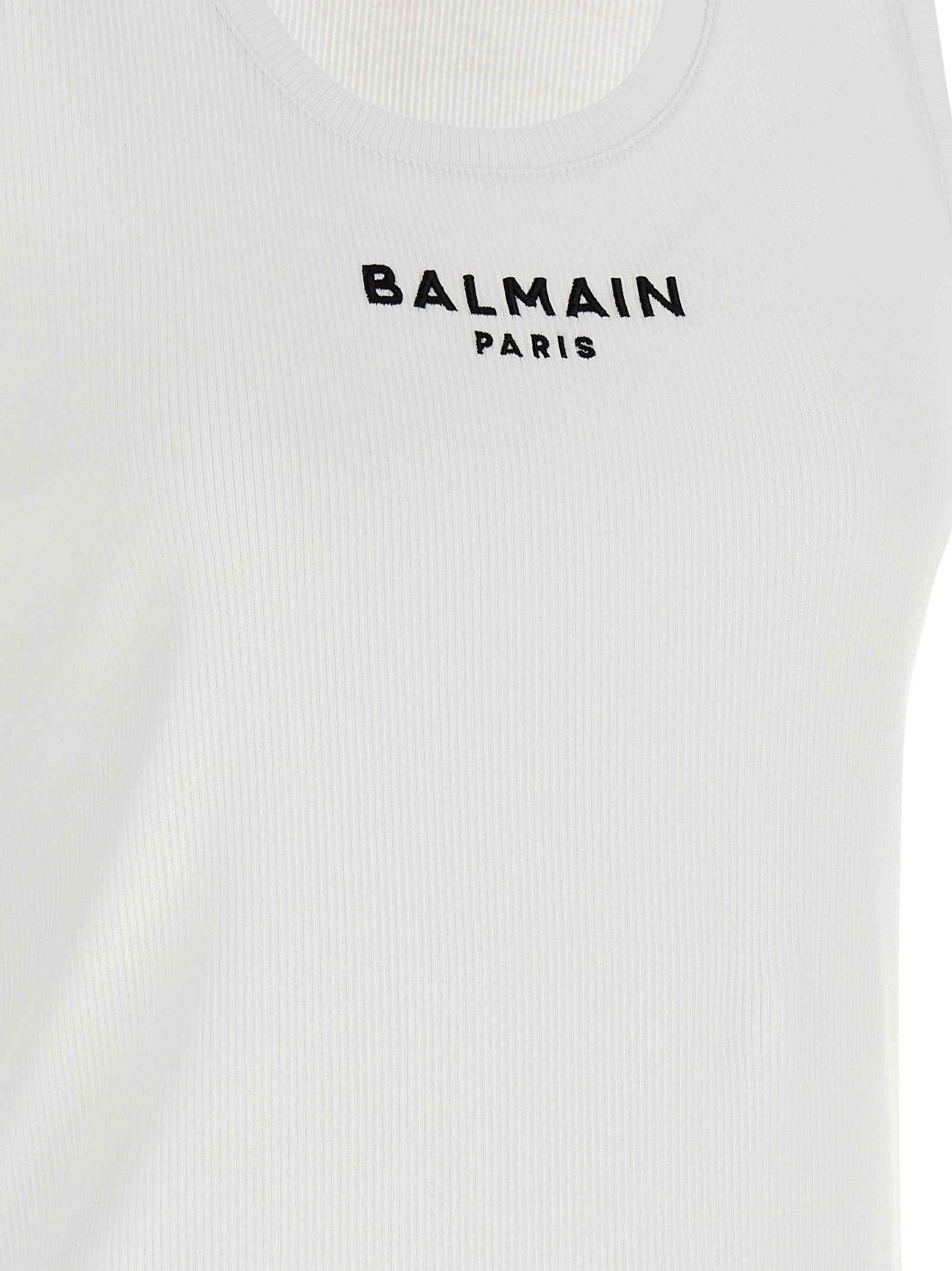 Balmain Paris Tank Top White
