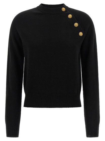 Balmain Leone Catena Sweater Black