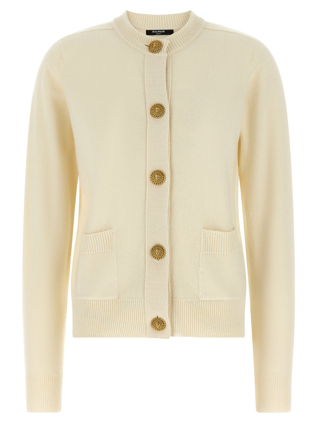 Balmain Eco-cashmere Cardigan White