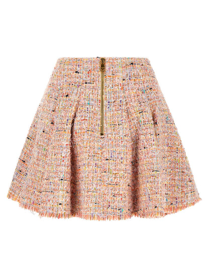 Balmain Skater Skirt Pink