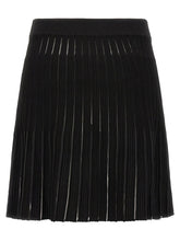 Balmain Pleated Skirt Black