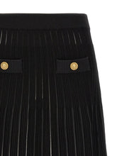 Balmain Pleated Skirt Black