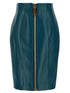 Balmain Xl Zip Skirt Blue