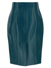 Balmain Xl Zip Skirt Blue