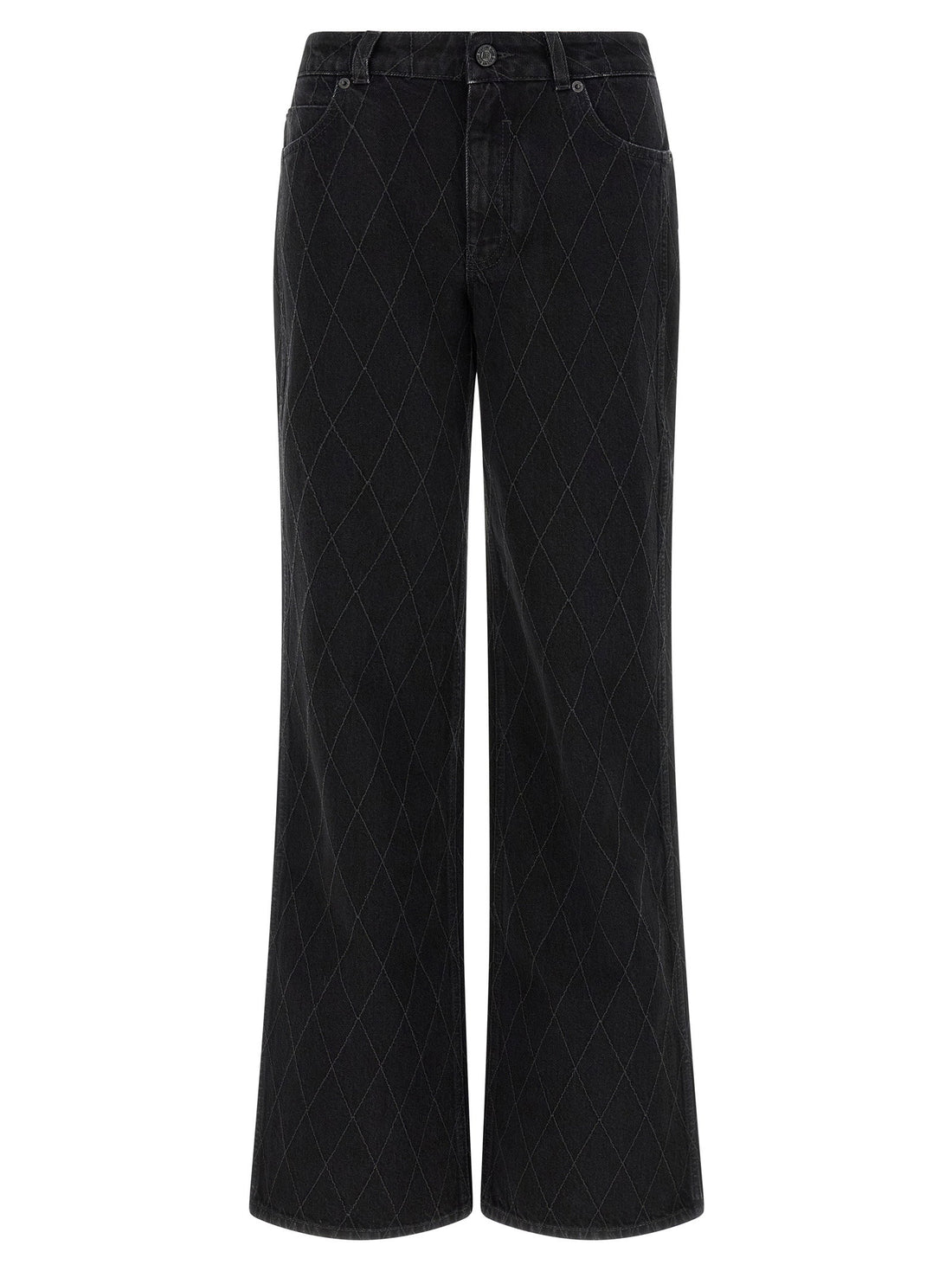 Balmain Diamond-shaped Jeans Black