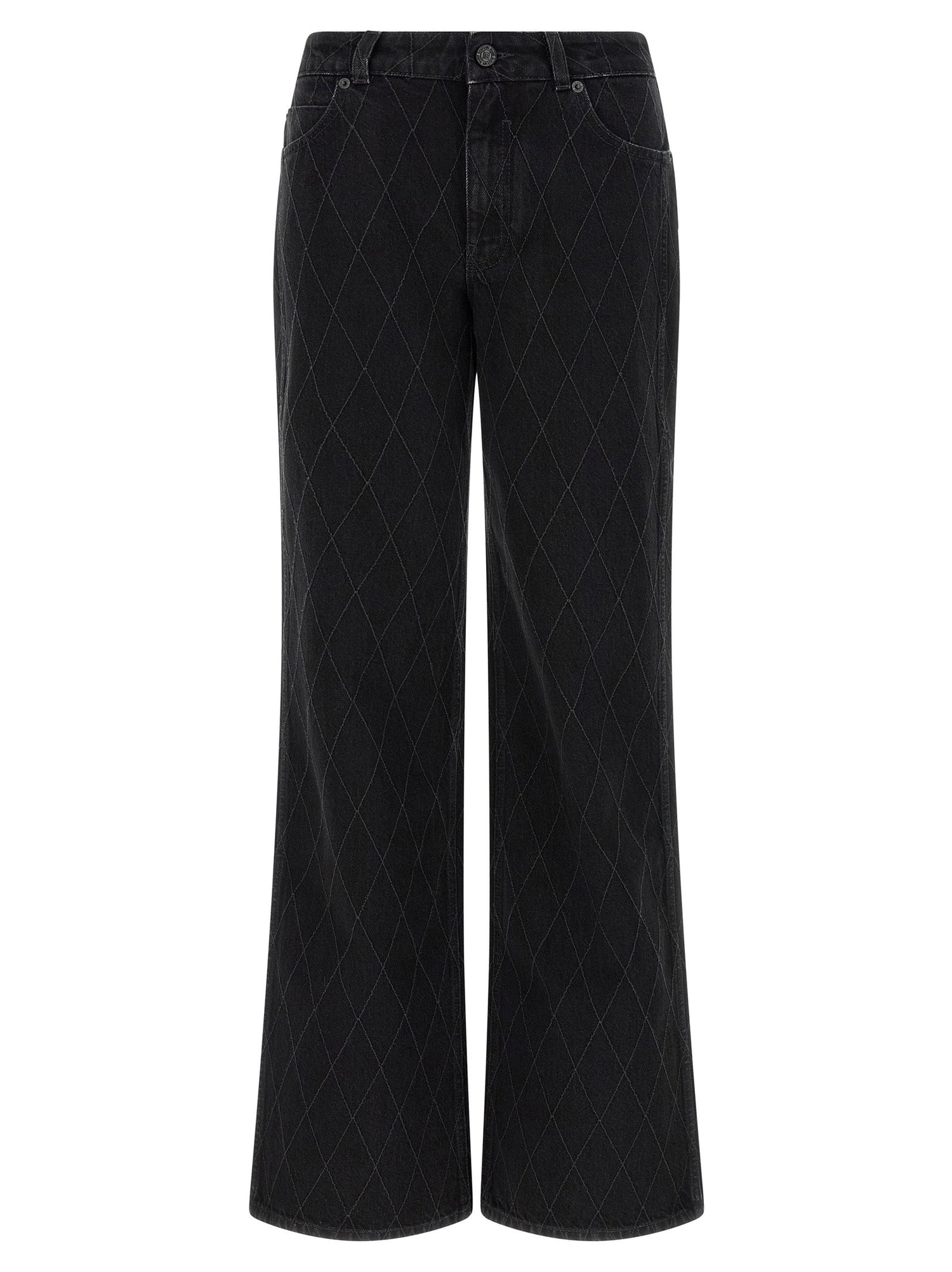 Balmain Diamond-shaped Jeans Black