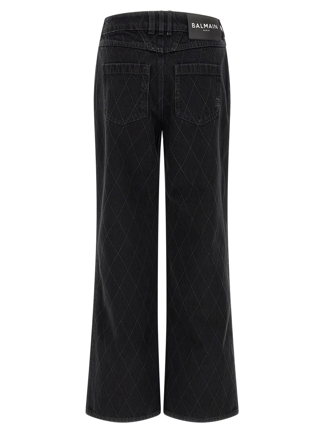 Balmain Diamond-shaped Jeans Black