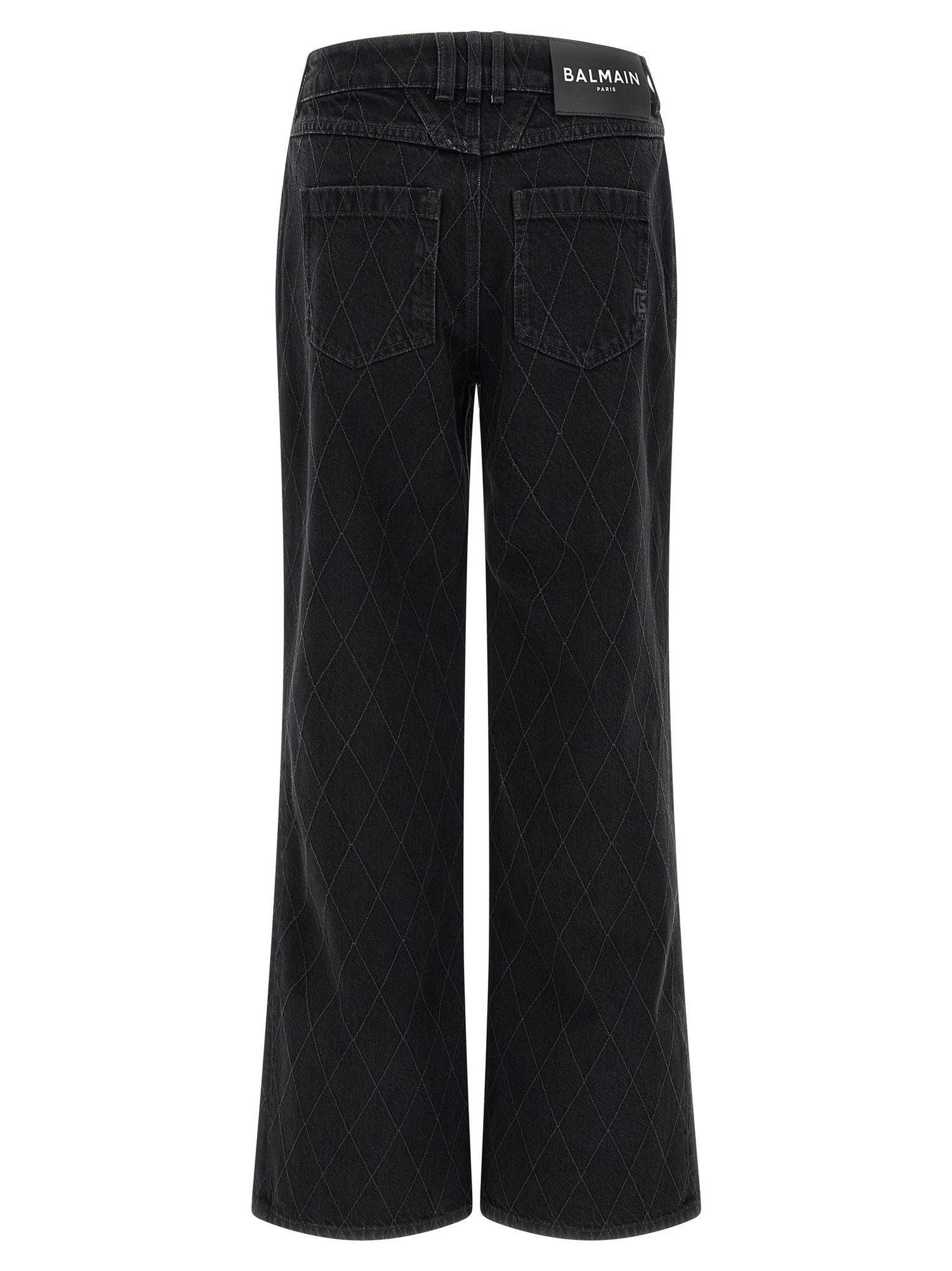 Balmain Diamond-shaped Jeans Black