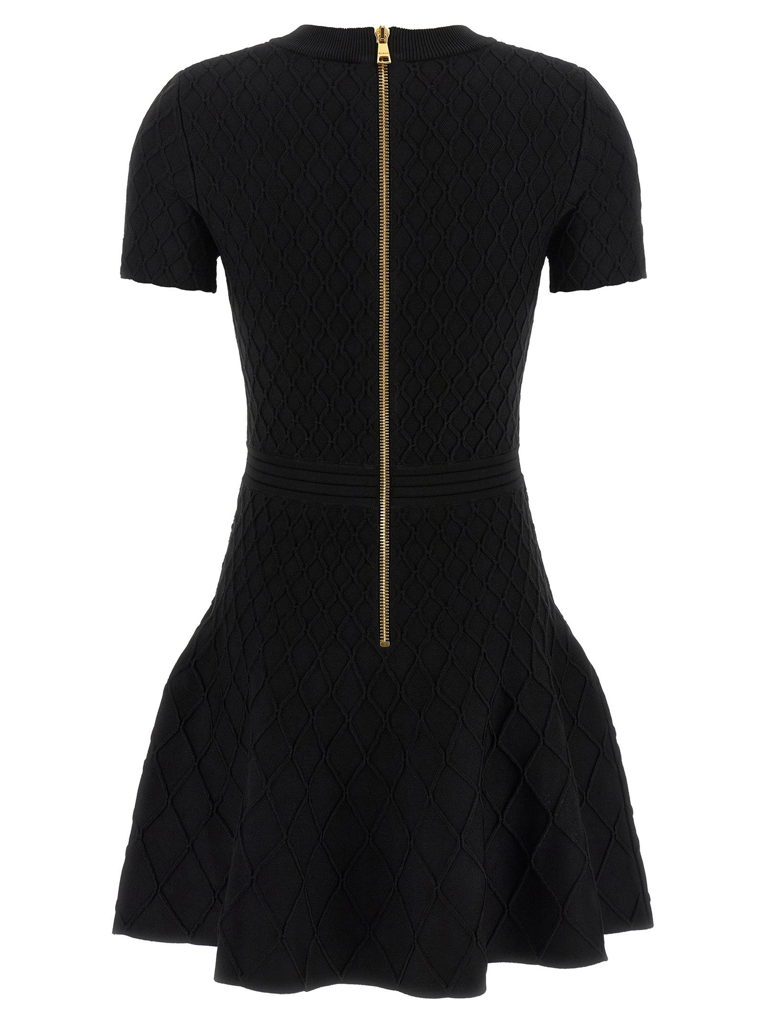 Balmain Skater Dress Black