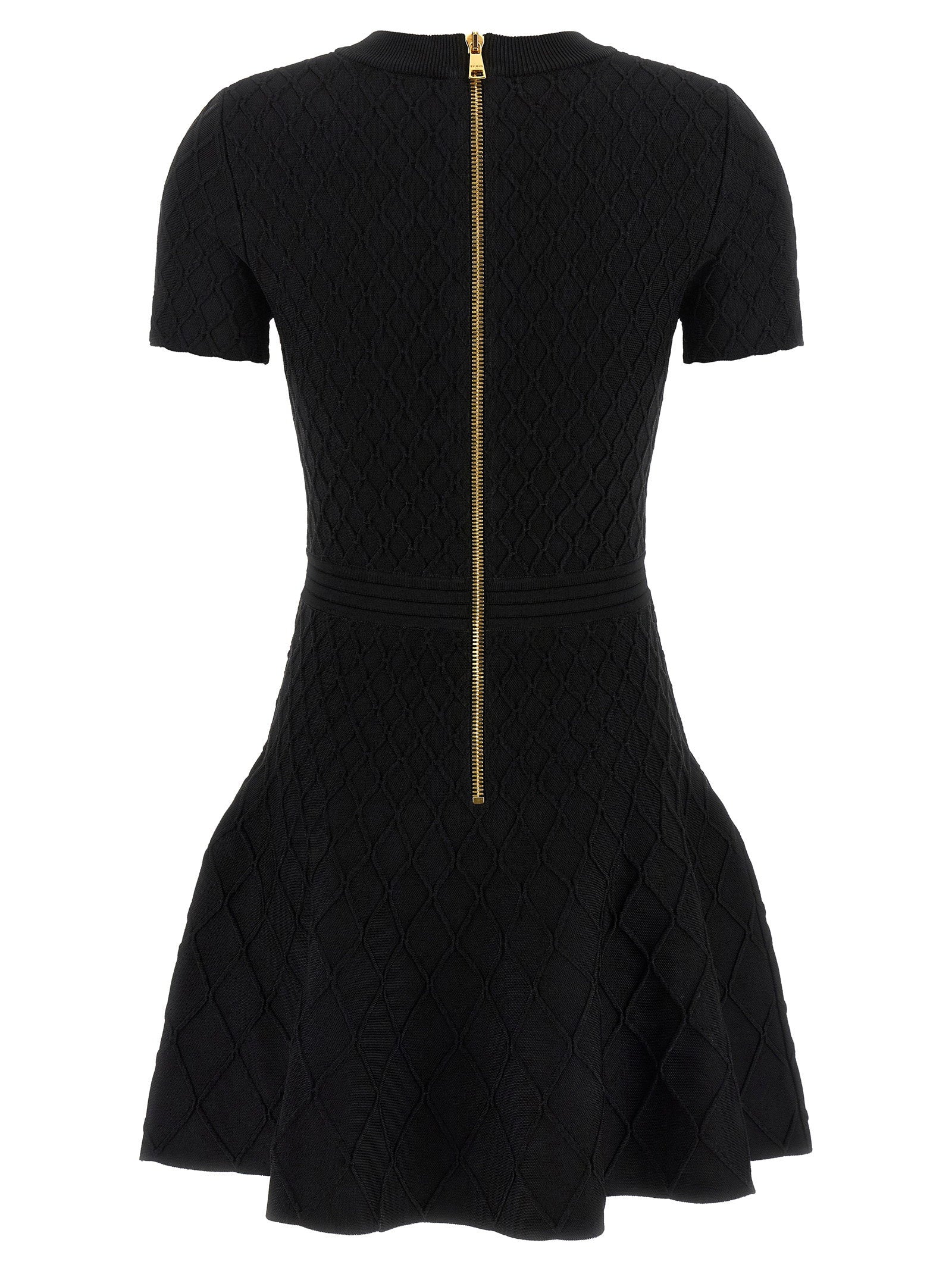 Balmain Skater Dress Black