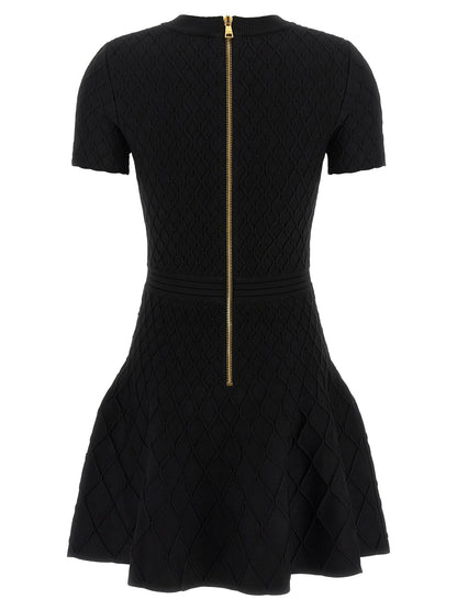 Balmain Skater Dress Black